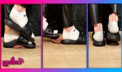 Puma Slipper and Nike Socks Cock Crush