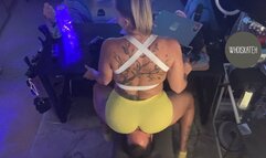 Gamer Girl Yoga Shorts Face Sitting