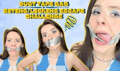 4K Ziva Fey - Duct Tape Gag Escape Challenge