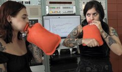 Mia Helps Rae Blow Up Her First Chinese Hot Water Bottle (MP4 - 720p)