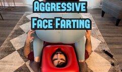 Sky Blue Aggressive Face farting