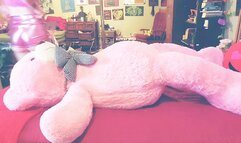 Ass Sniffing In Shiny Pink Booty Shorts