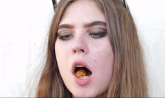 Cute 18 yo lady is about to swallow a little man, fc145x 1080p