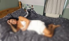 Danni's dreamy smoking orgasm in white panties MP4 version