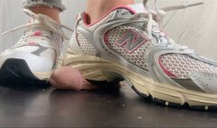 A Shoejob in New Balance 530 Sneakers - Cockcrush and CBT in Brand new Sneakers - Sneaker fetish - slave - 4k Quality