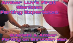 Amber & Scarlett Farting all Over Shrunken Slave!!