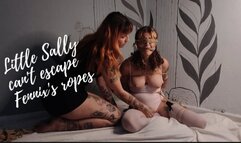 Little Sally can't escape Fennix's ropes