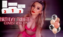 Birthday Tribute Contest Results
