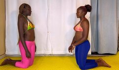 loose bra and low waist leggings submission match