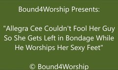 Allegra C Gets Foot Worship After Faking a Burglarly - HD