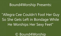 Allegra C Gets Foot Worship After Faking a Burglarly - SD
