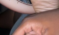 Bartender parking lot Footjob cumshot