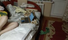 Step-Brother Deflowers Step-sister, Shows Squirt, Fucks, Cums on Tummy