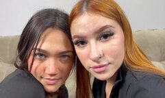 HOT NOSE LICKING + FACE LICKING REDHEAD VS GREEN EYES - TOP GIRLS - NEW MR JULY 2024 - CLIP 1