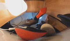 VR360-CC QIQI sexy pantyhose black high heels seductive 6K