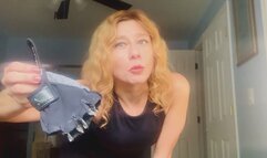 Glove Slaps and Spits From Mean Girlfriend For Watching Her Squats