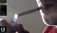 Smoking Dunhill Fine Cut Black Closeup 2