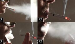 Smoking Dunhill Fine Cut Black Side view