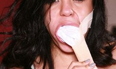 Savana Ginger Tightly Bound, BIG Mouth Packed, Ass Cracked & Groped in: Competitive Rivalry!