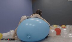Nicole Plays With Big AND Small Balloons 1080p