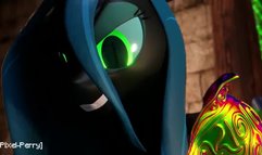 Chrysalis Captures Celsetia and Luna | made By: Pixel-Perry