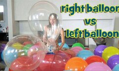 RIGHT BALLOON VS LEFT BALLOON