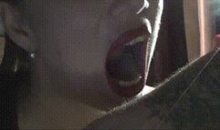 Strong biting of fingers and hands