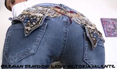 Pamper my jeans butt and jerk off at the same time