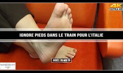 Ignore pieds dans le train pour L'Italie 4K
