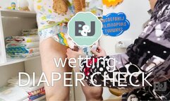 Wetting diaper check