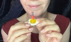 Breakfast with a tiny man