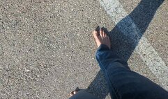 Fifi's sedan is out of gas, she cranks and cranks it and actually gets it to start replay