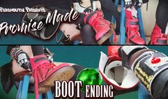 Tifa Lockhart Giantess Tastes Tiny Aerith and Tiny Cloud: Boot End [A Promise Made ver 3]