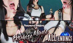 Tifa Lockhart Giantess Tastes Tiny Aerith and Tiny Cloud: ALL Endings [A Promise Made ver 5]