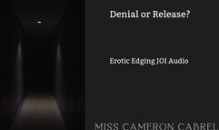 Denial or Release? (Audio MP3)