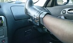Leather boots femdom
