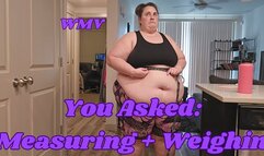 SSBBW Rachet Rachel Weighs In and Takes Measurements WMV