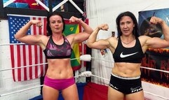 Jaki vs Lara - Competitive Female Wrestling