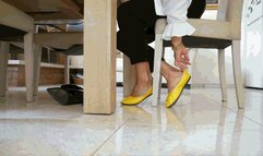 In the office in yellow ballet flats AVI (1920x1080) FHD