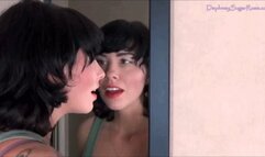 Admiring my lips & nose In The Mirror -MOV 1920x1080p