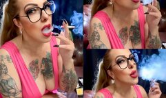 Hot, cheeky secretary teasing her boss