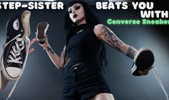 Step-Sister Beats you with Converse Sneaker