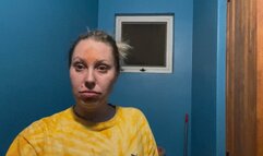 Full braces and wrapping my face in a pink bandage