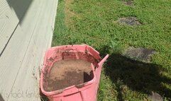 Fifi gets her black leather boots stuck in deep mud replay