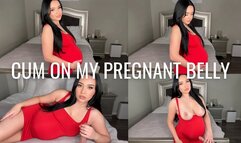 CUM ON MY PREGNANT BELLY