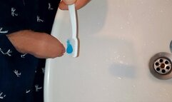 Brushing dick