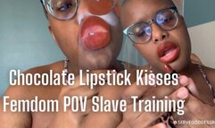 Chocolate Lipstick Kisses Femdom POV Slave Training - Royal Ro ebony lips plexiglass kisses hd mp4 1080p