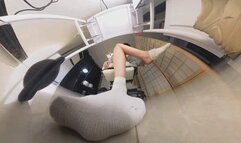 CC sneakers and socks rolled 360VR