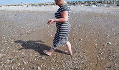 Stepping On Shells On The Beach In My Flip Flip Flops