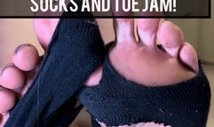 Removing My Gym Shoes To Reveal My Smelly Holey Socks and Toe Jam!